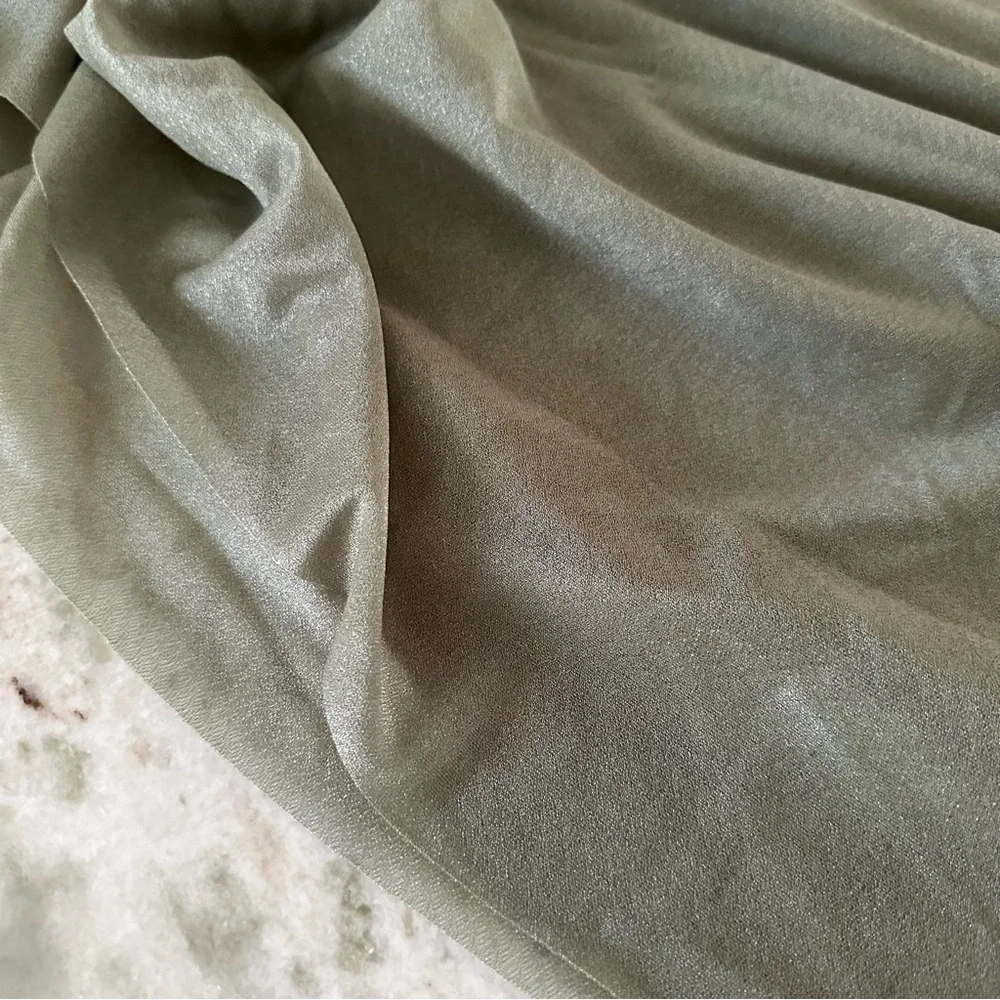 Sage Green Sheer 10ft Shimmer Table Runner -Holiday Party Thanksgiving Christmas